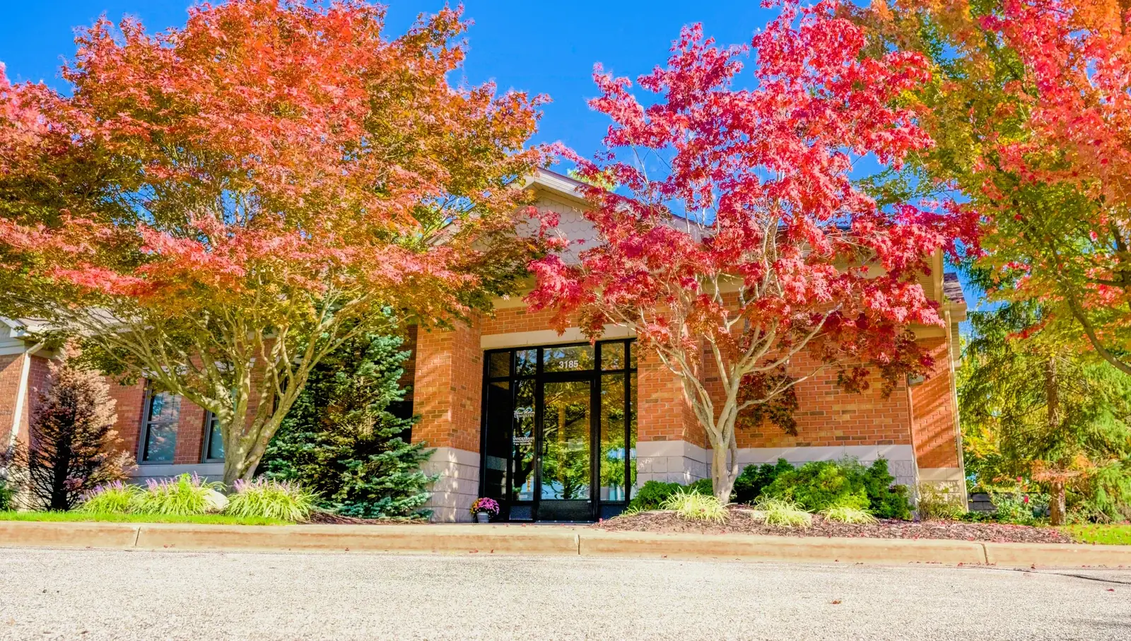 Blue Water Dentistry's office in the fall